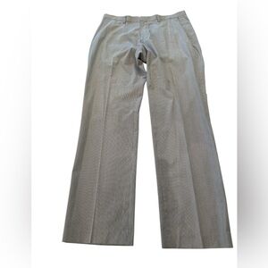 Banana Republic Mens 36x34 Blue Seersucker Striped Tailored Slim Fit Pant Chino